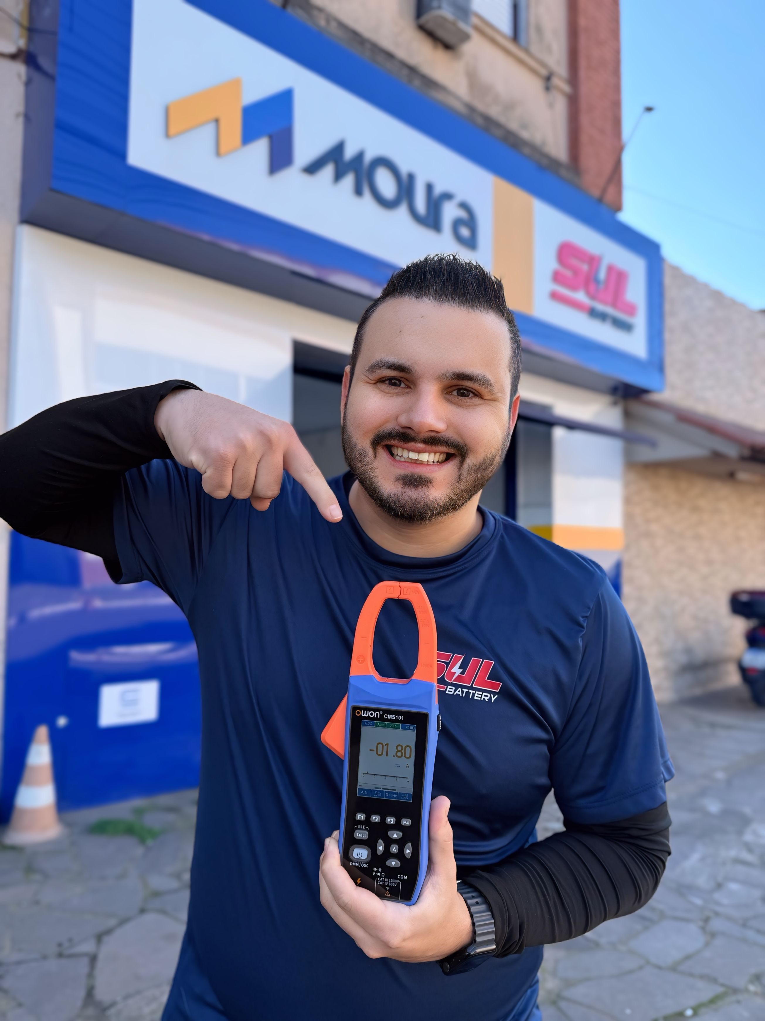 Rafael da Sul Battery com Alicate Amperímetro OWON CMS101